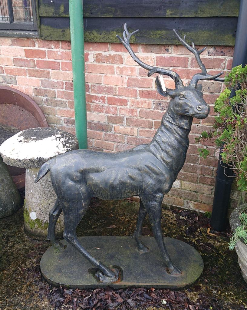 <p>Cast iron Stag</p><p>154 cm high , 105 cm wide, 50 cm deep